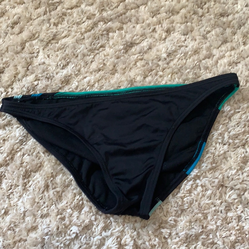 Black, blue, green bikini bottoms M